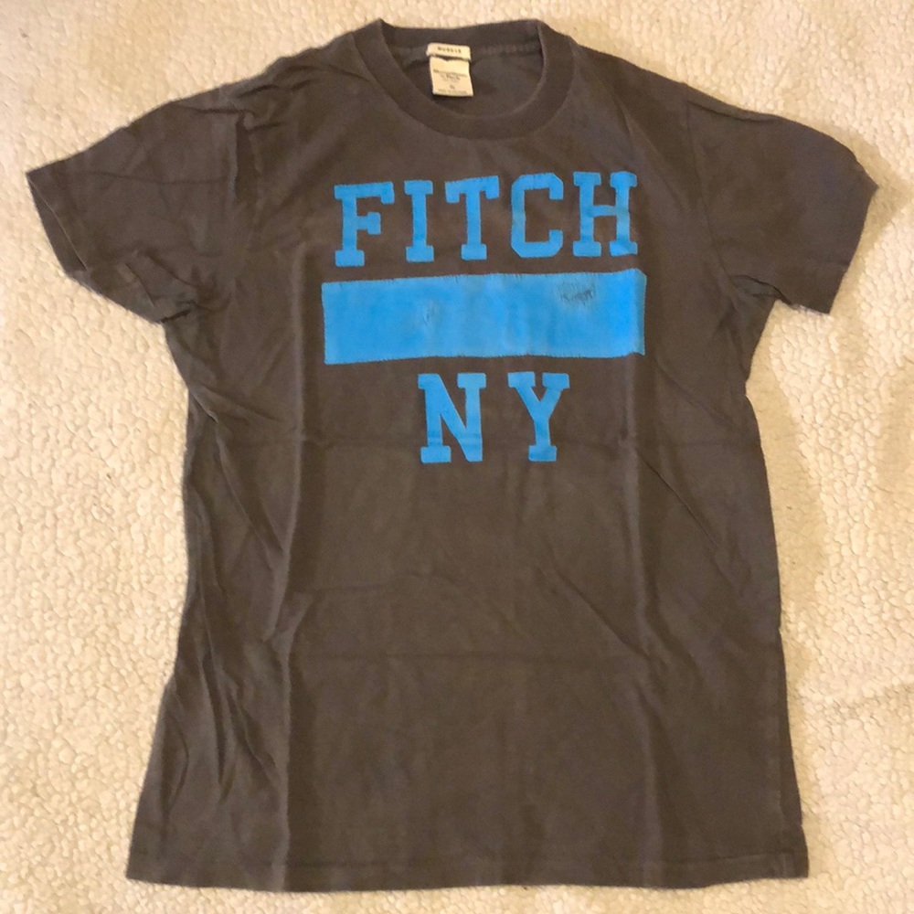 Abercrombie and Fitch graphic tee. Size small. Dark gray